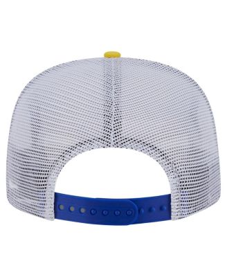 Men's Royal/Gold Golden State Warriors Throwback Dye Golfer Snapback Hat