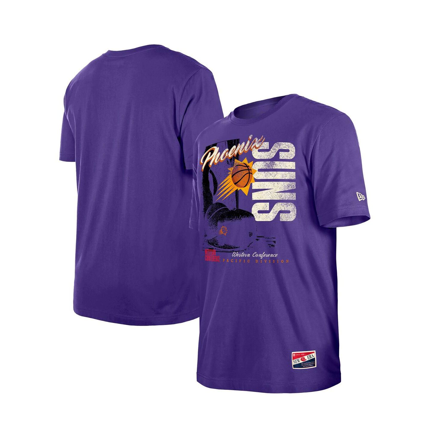 Мужские футболки New Era Purple Phoenix Suns Distressed Throwback Vintage Color Pack — фото 1