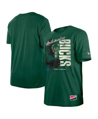 Men's Hunter Green Milwaukee Bucks Distressed Throwback Vintage Color Pack T-Shirt