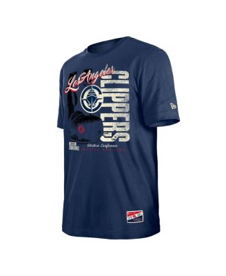 Men's Navy LA Clippers Distressed Throwback Vintage Color Pack T-Shirt