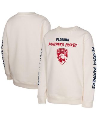 Outerstuff - Big Boys and Girls Cream Florida Panthers Star Power Pullover Sweatshirt