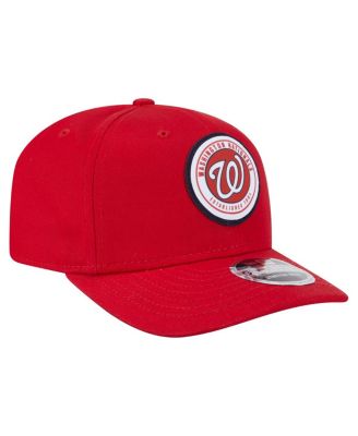 Men's Red Washington Nationals Circle Patch 9SEVENTY Stretch-Snap Hat