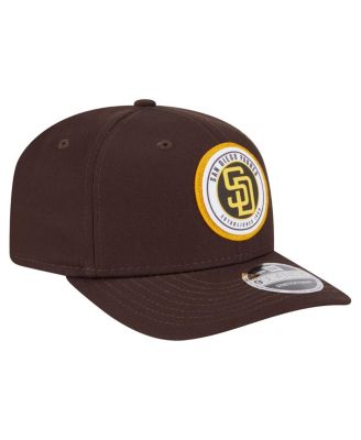 Men's Brown San Diego Padres Circle Patch 9SEVENTY Stretch-Snap Hat