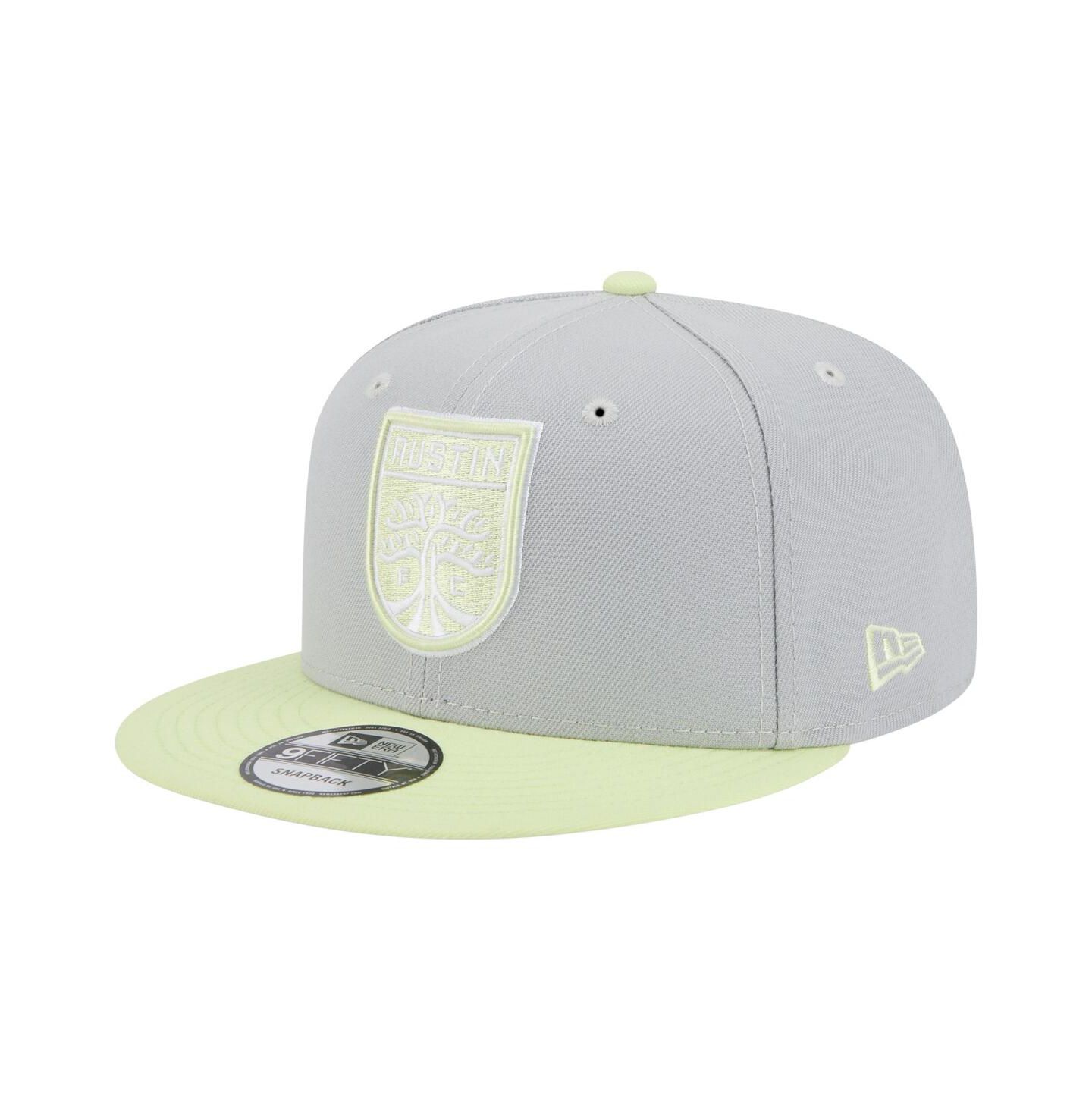 Мужские головные уборы New Era Gray Austin FC Color Pack Two-Tone 9FIFTY Snapback Hat — фото 1