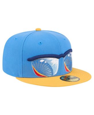 Men's Blue/Yellow Jersey Shore BlueClaws Authentic Collection 59FIFTY Fitted Hat