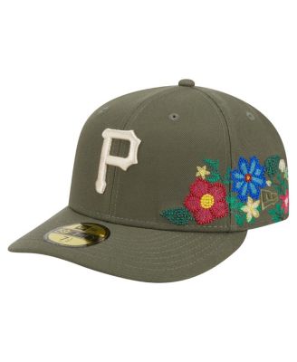 New Era - Men's Olive Pittsburgh Pirates Tonal Florals 59FIFTY Fitted Hat