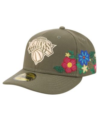 New Era - Men's Olive New York Knicks Tonal Florals 59FIFTY Fitted Hat