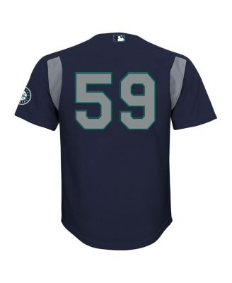 Toddler Felix Hernandez Navy Seattle Mariners Throwback Mesh Batting Practice Jersey