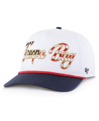 '47 Brand - Men's White Tampa Bay Buccaneers Patriotic Overhand Hitch Adjustable Hat