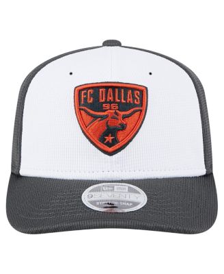 Men's White/Gray FC Dallas 2025 Jersey Hook 9SEVENTY Stretch-Snap Hat