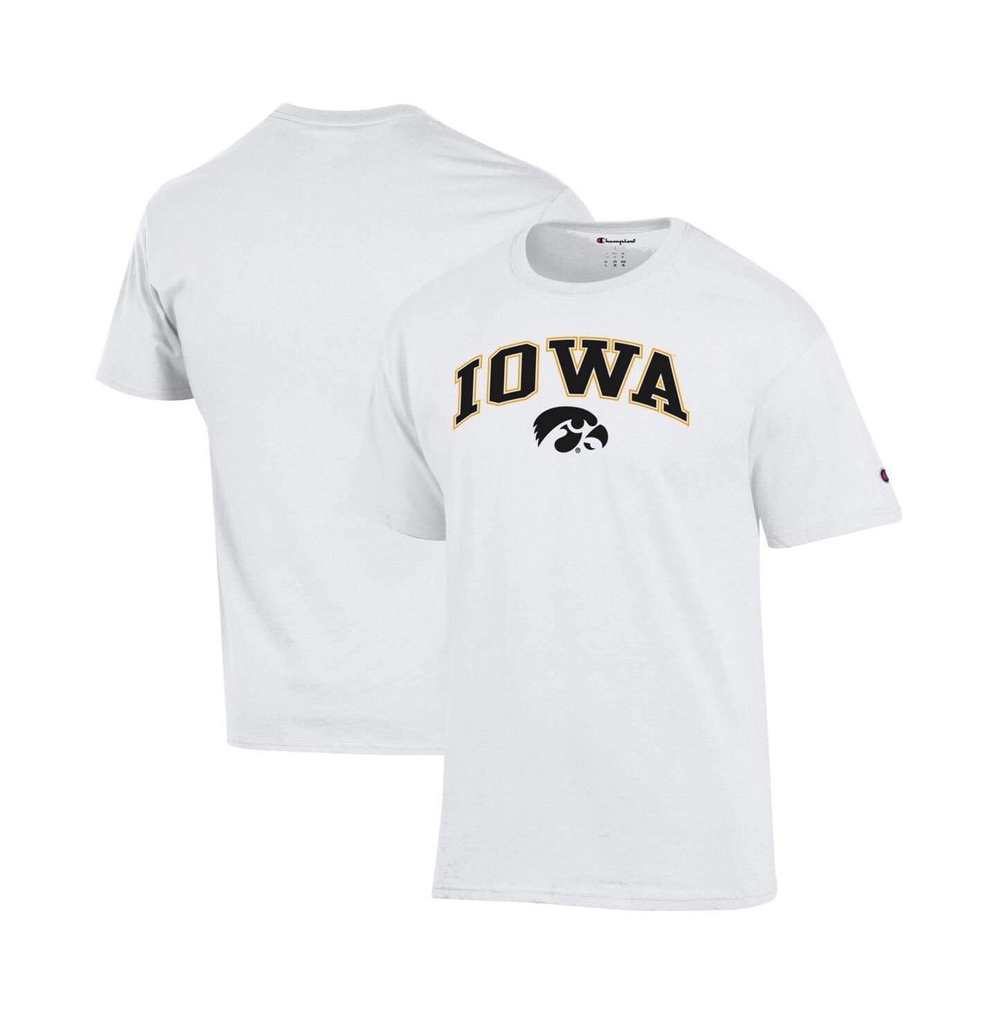 Мужская футболка Champion White Iowa Hawkeyes Arched Logo — фото 1
