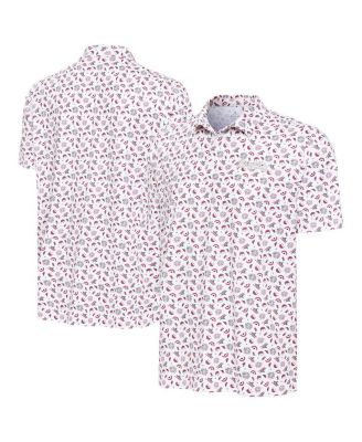 Antigua - Men's White Atlanta Braves Independence Day Polo Shirt