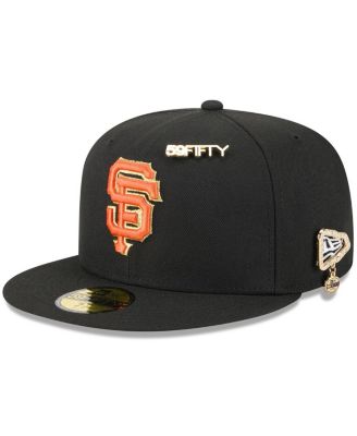 New Era - Men's Black San Francisco Giants 2025 59FIFTY Day 59FIFTY Fitted with Pins Hat
