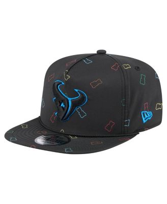 New Era - Men's Black Houston Texans Gummy Golfer Snapback Hat