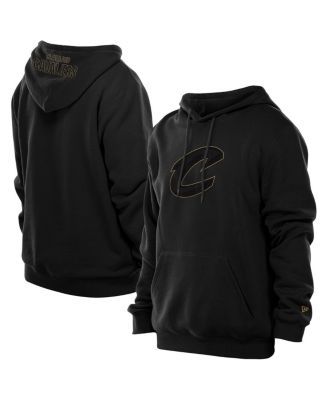 New Era - Men's Black Cleveland Cavaliers Tonal Color Pop Premium Pullover Hoodie