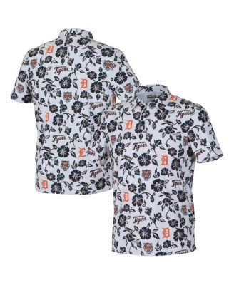 Reyn Spooner - Men's White Detroit Tigers Pua Performance Polo Shirt