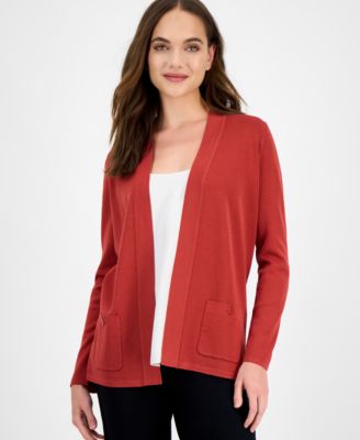 Women's Malibu Fine Rib Open-Front Cardigan