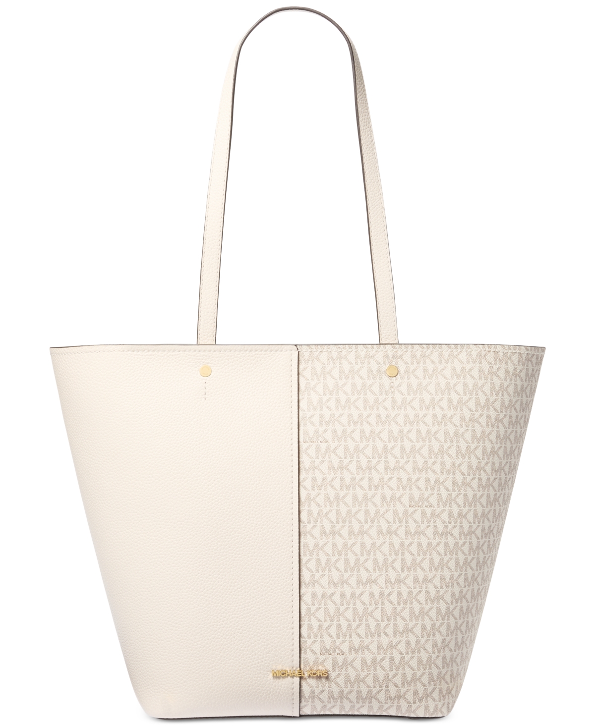 Michael Kors Michael  Flora Large Top Zip Tote In White