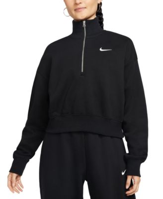 Nike - Sportswear Women's Phoenix Fleece Quarter-Zip Cropped Sweatshirt