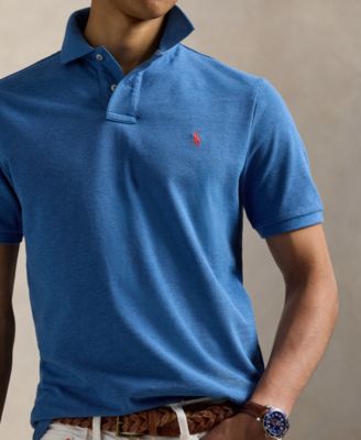 Men's Cotton Custom Slim Fit Mesh Polo Shirt
