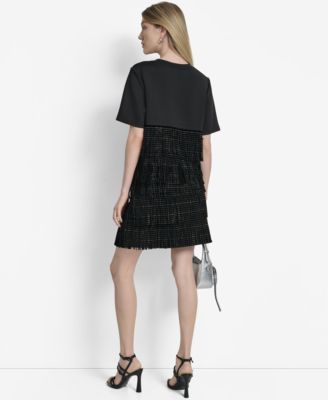 Women's Studded-Fringe Crewneck T-Shirt