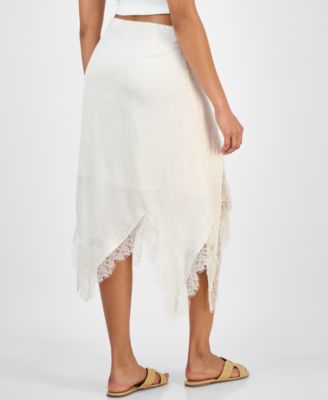 Women's Asymmetrical Hem Slip Skirt