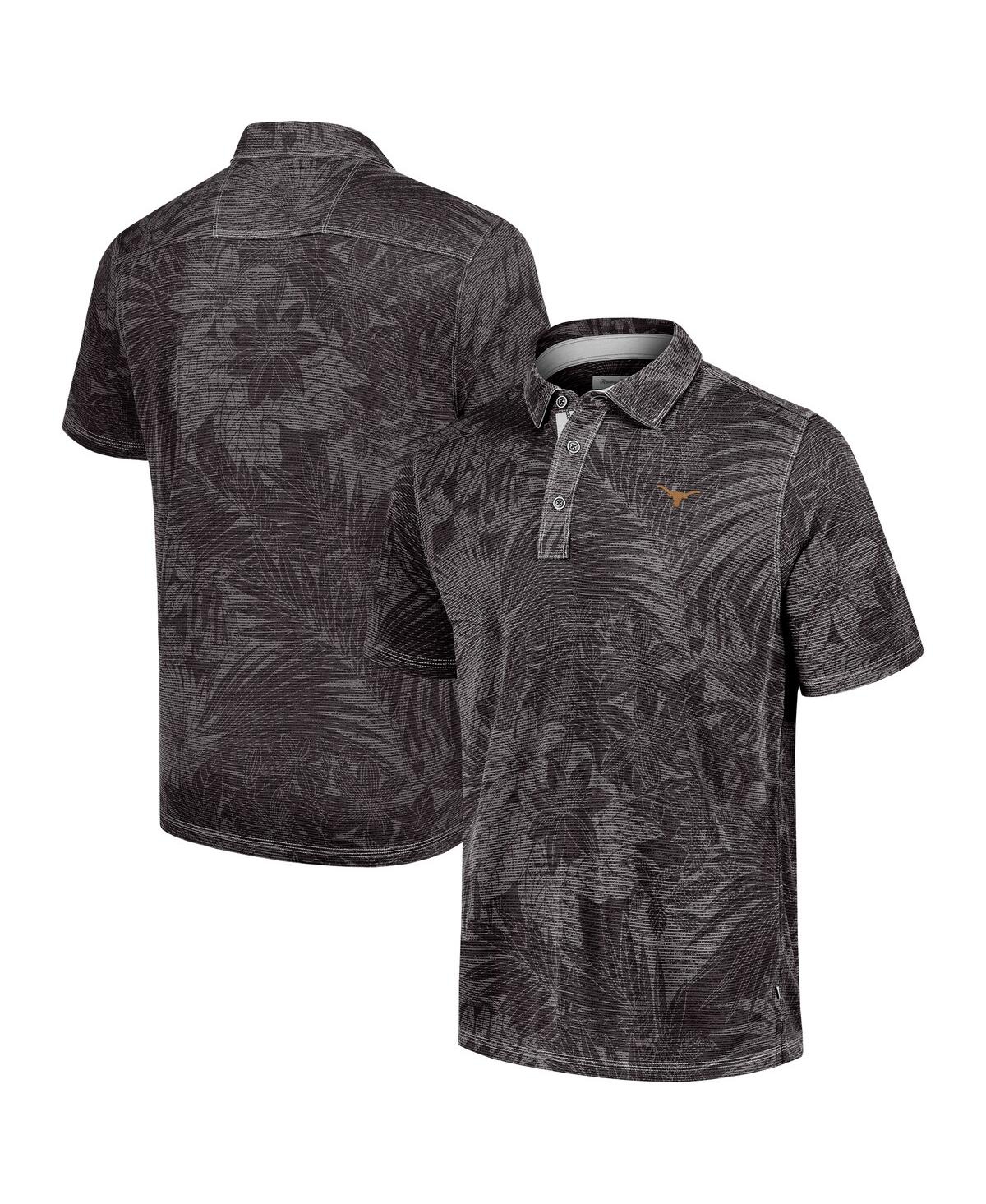 Men's Black Texas Longhorns Sport Santiago Paradise Polo Shirt - Black