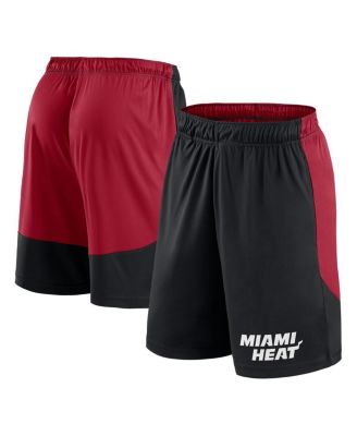Logo Athletic - Men's Black/Red Miami Heat Launch Performance Shorts