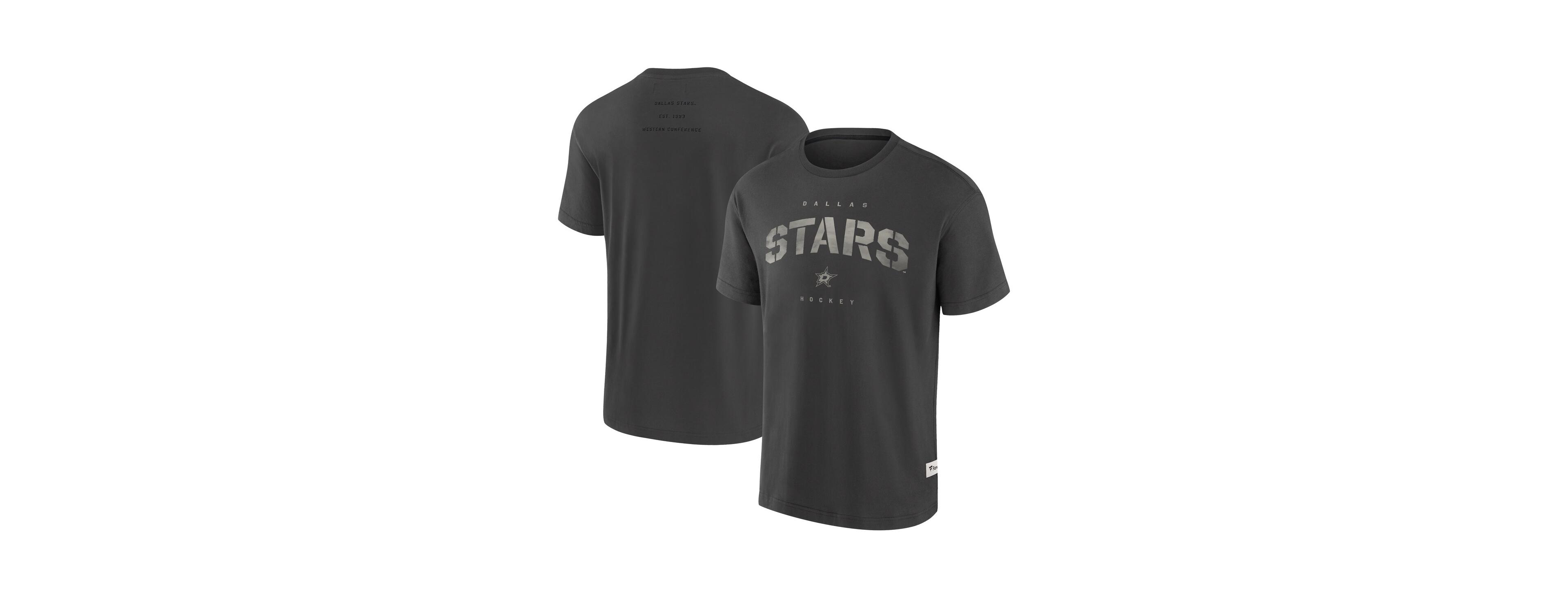 Fanatics Men's Charcoal Dallas Stars Elements Weathered Tonal Future Ground T-Shirt