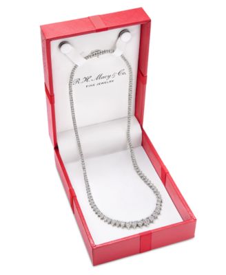 Diamond Graduated Tennis Necklace (5 ct. t.w.) in 14K White Gold or 14k Yellow Gold