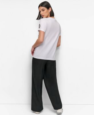 Women's Pins And Patches Crewneck T-Shirt