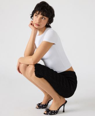 Women's Pull-On Smocked Capri Pants