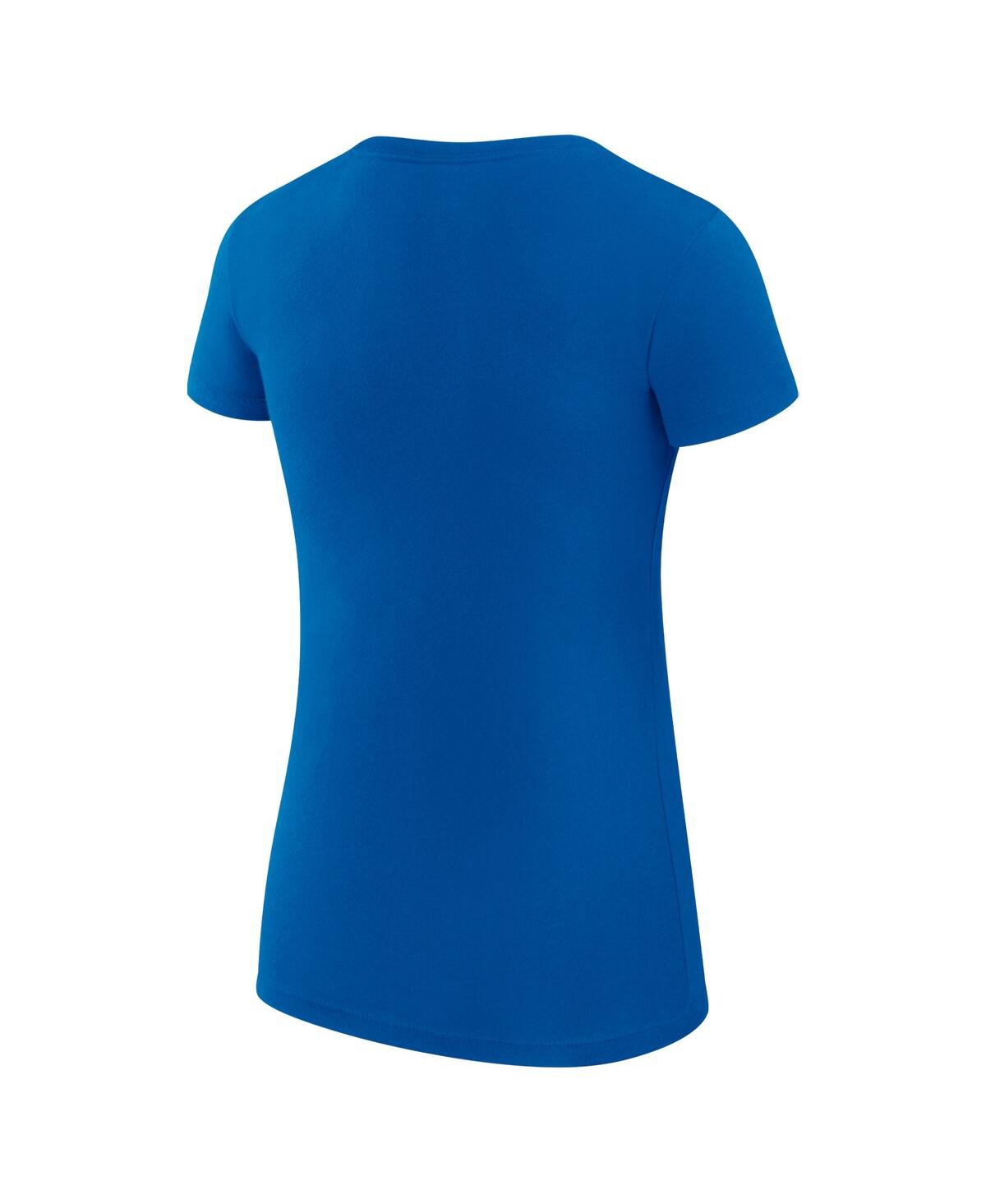 G-iii 4her By Carl Banks Women's Royal Los Angeles Dodgers City Graphic Fitted T-shirt
