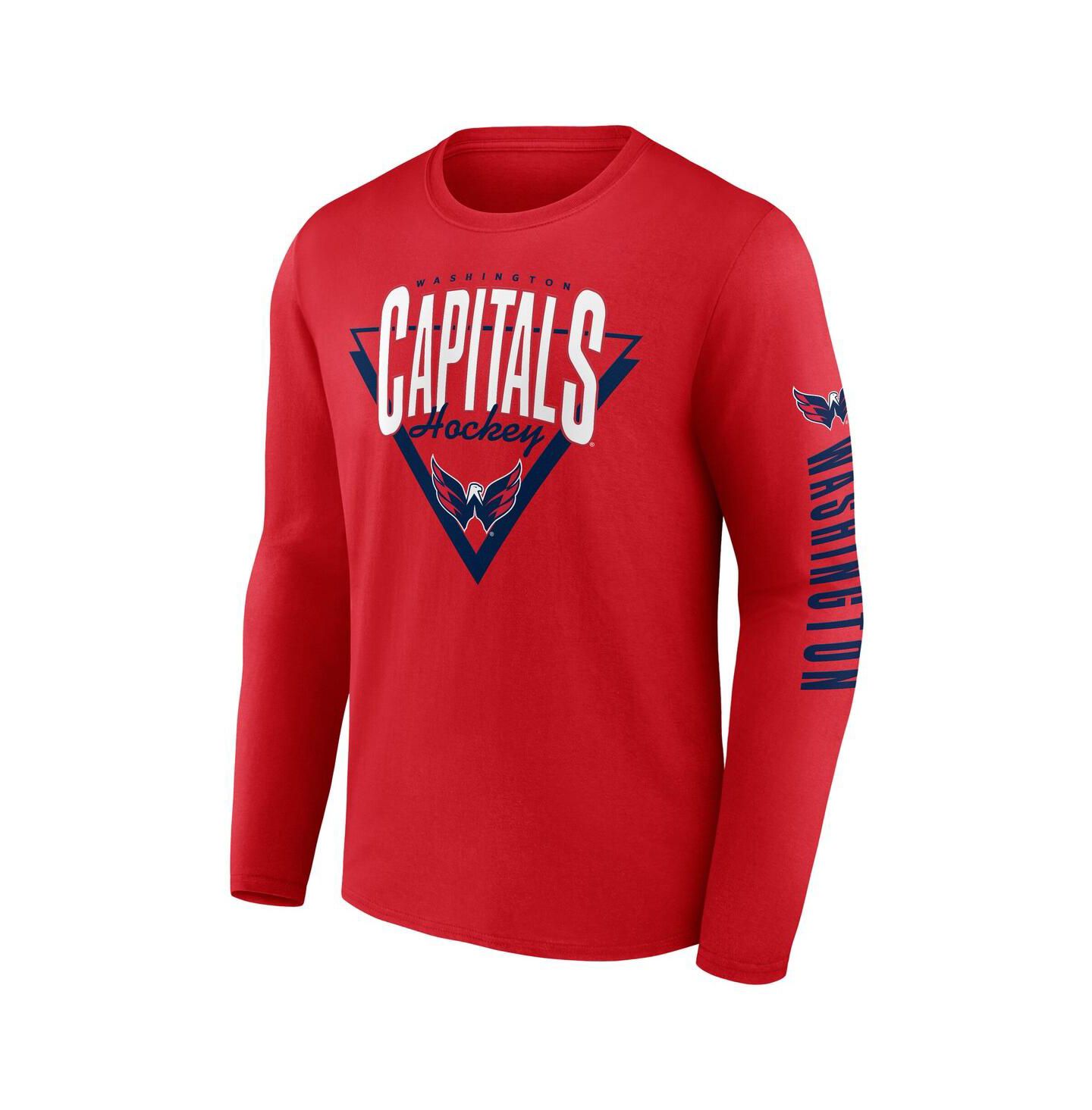 Мужская футболка Fanatics Red Washington Capitals Headline Long Sleeve — фото 2