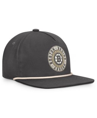 Men's Charcoal Boston Bruins Closer Adjustable Hat