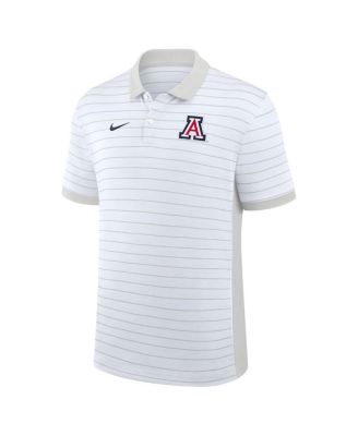Men's White Arizona Wildcats 2025 Early Season Coaches Sideline Victory Stripe Performance Polo Shirt