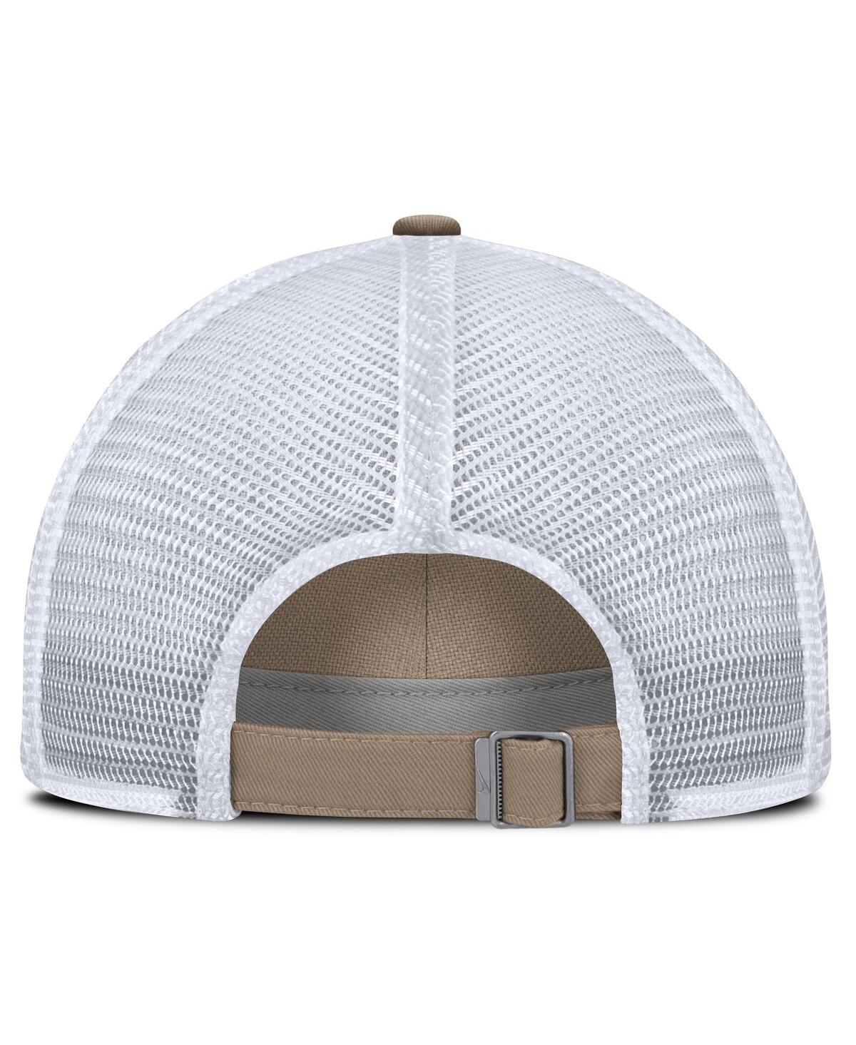 Nike Men's And Women's Khaki/white Boston Red Sox Club Trucker Adjustable Hat