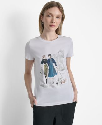 DKNY - Women's Met Museum Conversational Crewneck T-Shirt