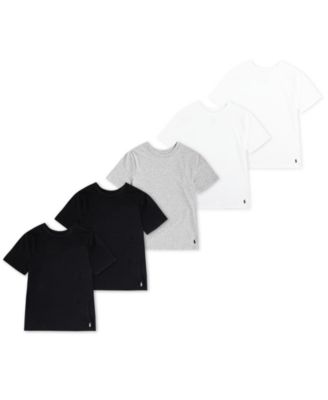 Big Boys Crewneck Undershirts, 5 Pack