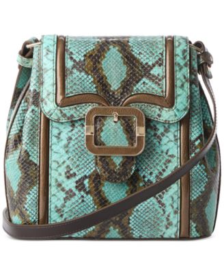 Brahmin - Margo Turquoise-Stone Tecoma Leather Crossbody