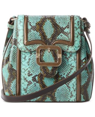 BRAHMIN Donna Borsa A Tracolla Margo, Colore Nero, Pelle Conciata Al Vegetale, 24x21x11,4 Cm