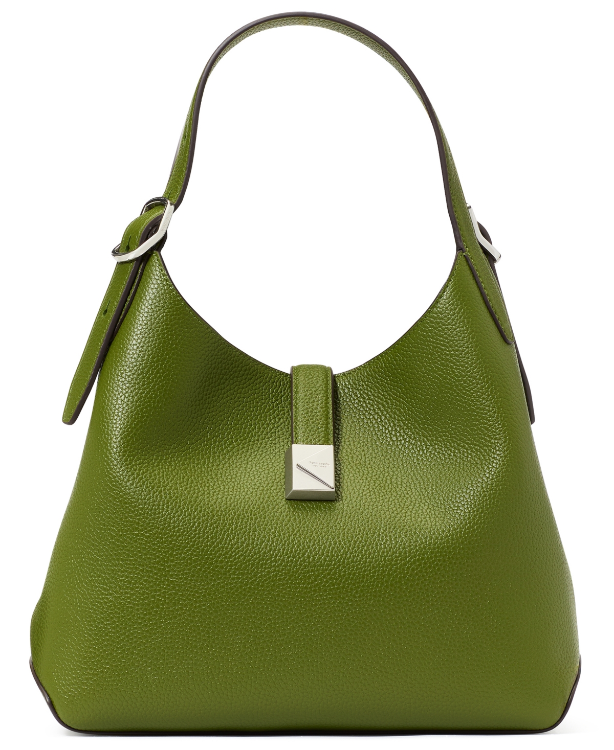 Deco Pebbled Leather Tote Bag - Jungle Vine