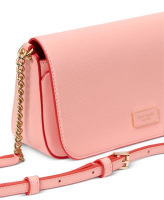 Serena Pop Trim Chain Leather Wallet