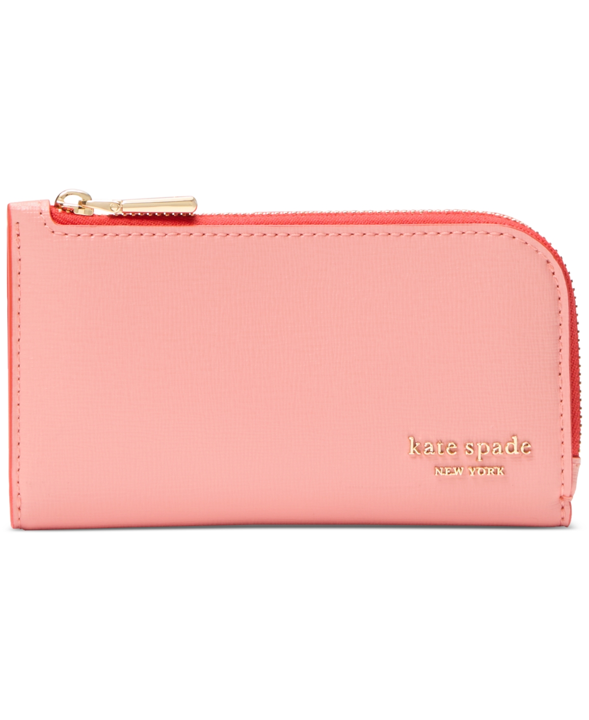 Devin Pop Trim Small Bifold Leather Wallet - Setting Sun