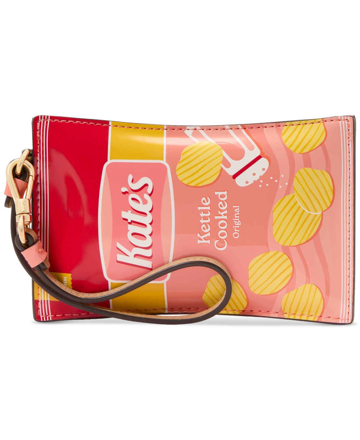 Snack Time Patent Card Case Wristlet - Multi