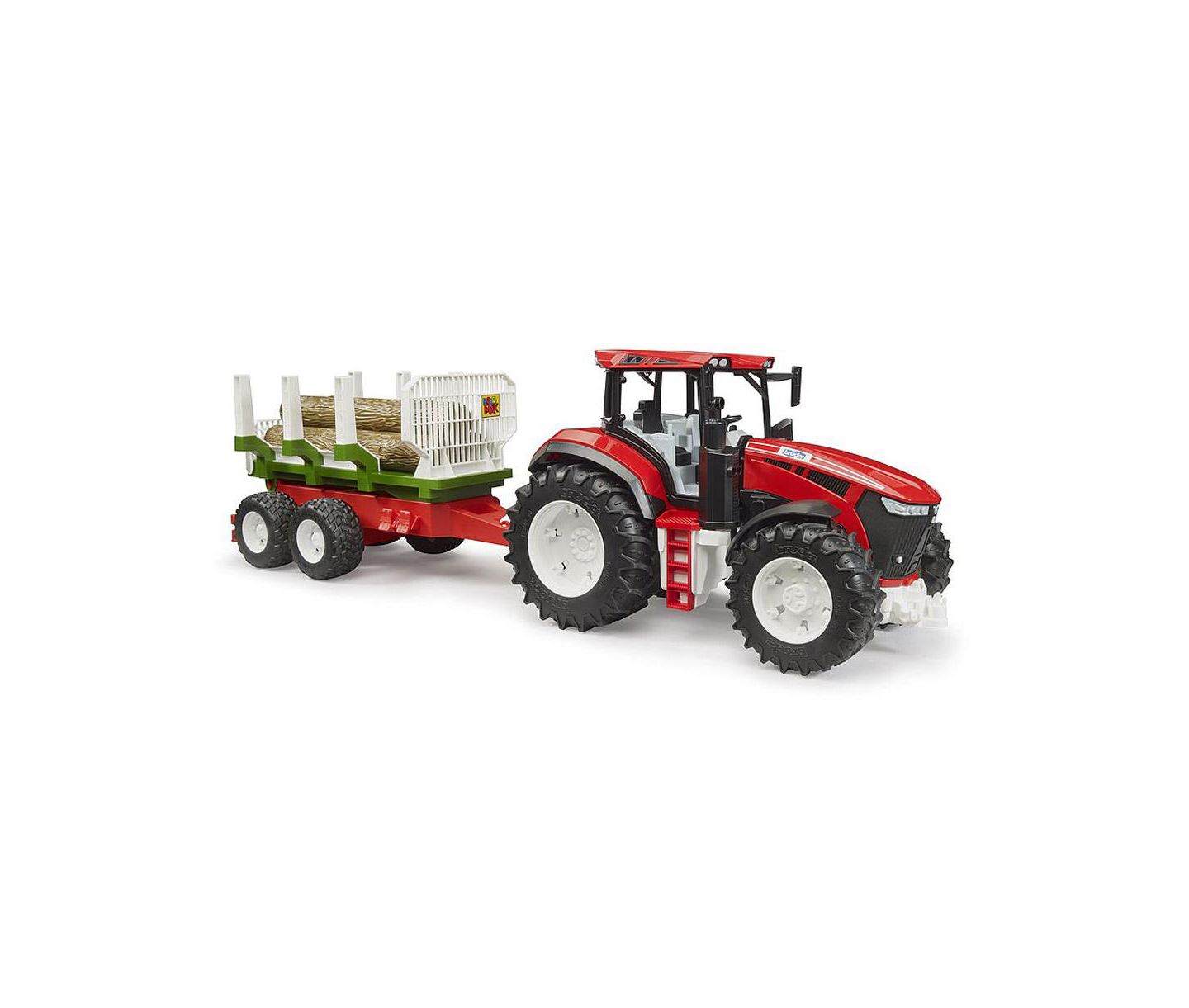 Детская игрушка Bruder 1/16 Roadmax Tractor with Forwarding Trailer and 3 Logs 03453 — фото 3