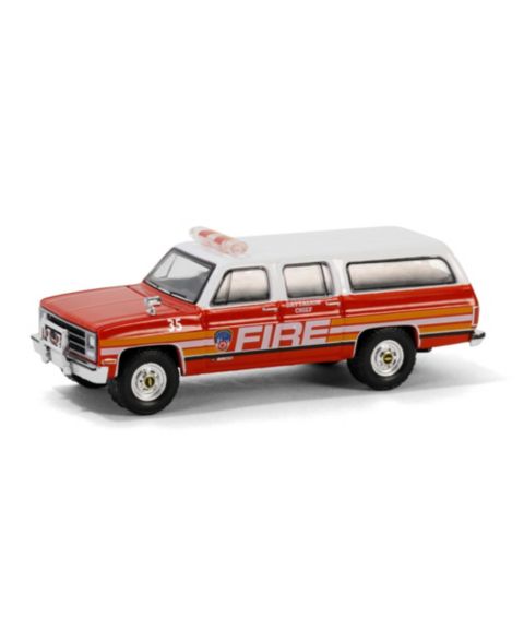 Детская игрушка Greenlight 1/64 1991 Suburban Fdny Battalion Chief Diecast Collectible Toy Vehicle, 30501