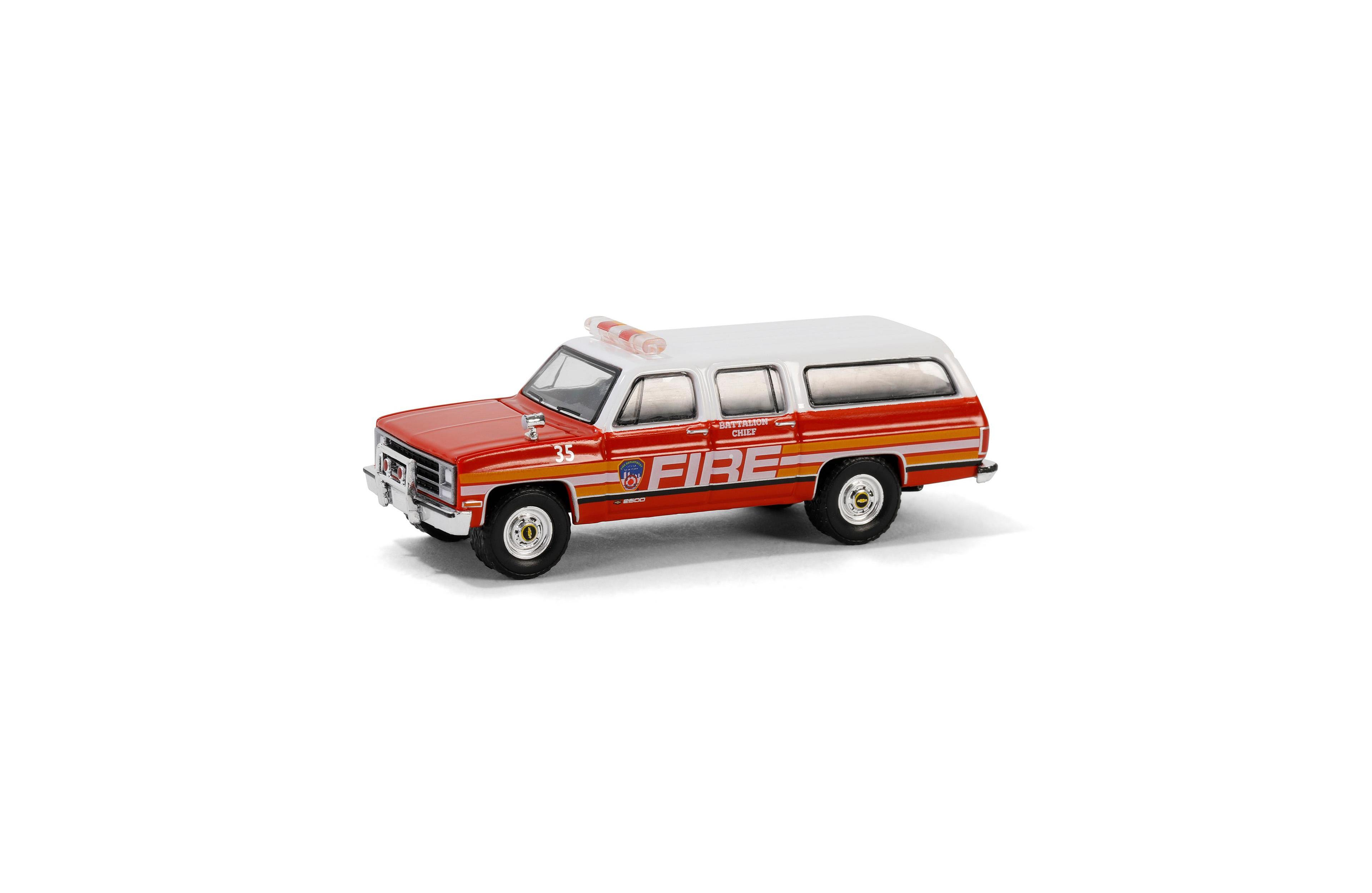1/64 1991 Suburban, Fdny Battalion Chief, Hobby Exclusive Greenlight 30501