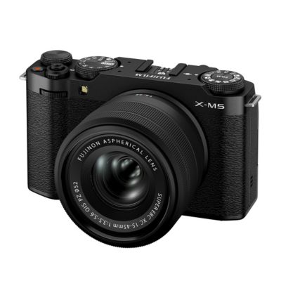 X-M5 Mirrorless Camera with XC 15-45mm f/3.5-5.6 OIS PZ Lens, Black