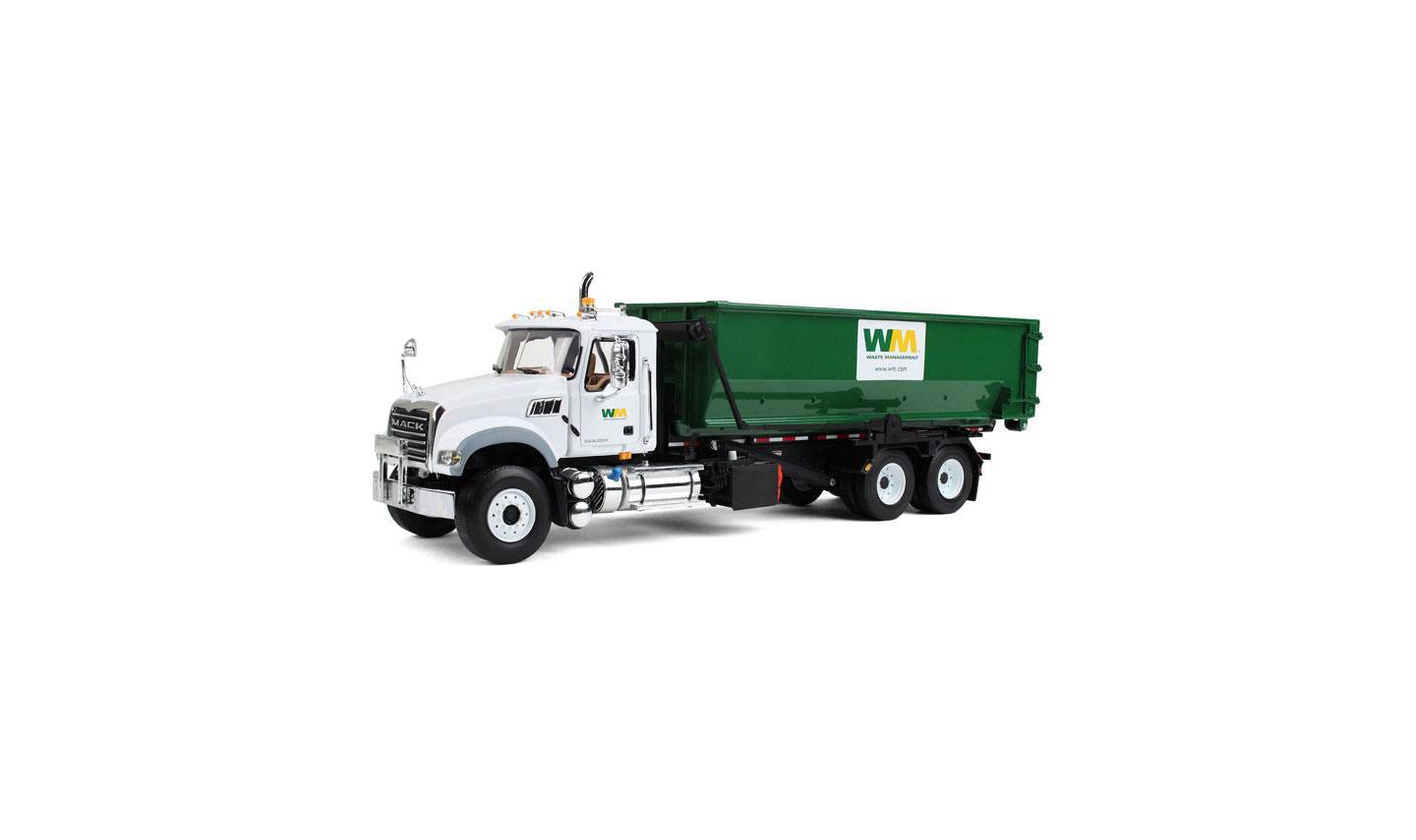 Детская игрушка First Gear 1/34 Scale Mack Granite Roll-Off Container Toy Truck — фото 1